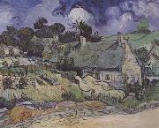 Thatched Cottages at Cordeville,at Auvers-sur-Oise (mk06) Vincent Van Gogh